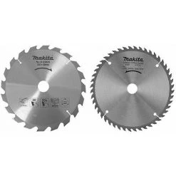 MAKITA Lot De 2 Lames Carbure Bois Standard, Diam. 235 Mm, Pour Scies Circulaires - D-20068--