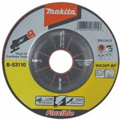 Makita Meule à ébarber Flexible Pour Métal Et Inox, Pour Meuleuses D'angle à Batterie - B-53110