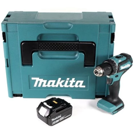 Makita DDF 485 G1J 18 V Li-Ion Perceuse Visseuse Sans Fil Brushless 13 Mm + Coffret MakPac + 1 X Batterie 6,0 Ah - Sans Chargeur
