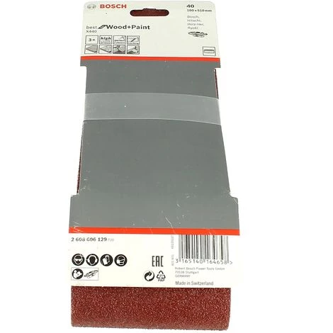 Bandes Abrasives 100x610 40gr Par 3 Pour Ponceuse Makita