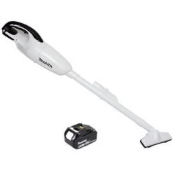 Makita DCL 180 T1 W 18 V Li-Ion Aspirateur Sans Fil Blanc + 1x Batterie 5,0 Ah - Sans Chargeur