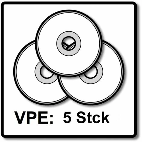 Makita Disques à Tronçonner Métal Et INOX Pour Meuleuses Sans Fil Fast Cutting - 5 Pièces 125 X 0,8 X 22,23 Mm ( B-45733 ) – Image 5