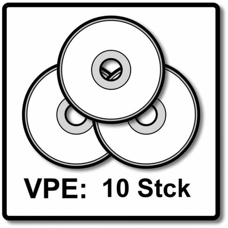 Makita Disques à Tronçonner Métal Et INOX Pour Meuleuses Sans Fil Fast Cutting 10 - Pièces 125 X 0,8 X 22,23 Mm ( B-45733 ) – Image 5