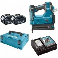 Makita DBN500RMJ Cloueuse à Batteries 18V Li-Ion Set (2x Batterie 4,0Ah) Dans MAKPAC - 15-50mm