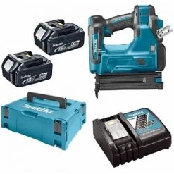Makita DBN500RTJ Cloueur à Batteries 18V Li-Ion Set (2x Batterie 5,0Ah) Dans MAKPAC - 18 Gauge - 15-50mm