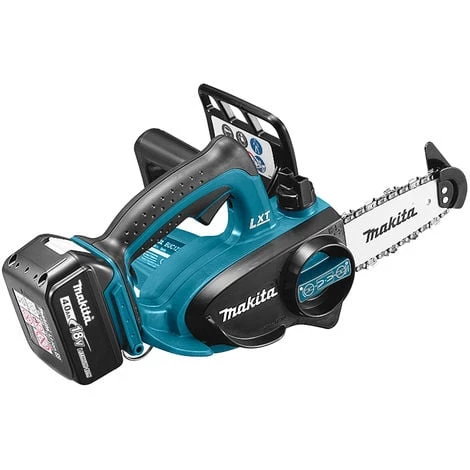Makita DUC122RTE Tronçonneuse D'élagage à Batteries 18V Li-Ion (2x Batterie 5.0Ah) Dans Coffret - 115mm