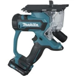 Scie à Plaque De Plâtre 12 V CXT Li-Ion 2 Ah MAKITA - 2 Batteries, Chargeur, Coffret - SD100DSAJ