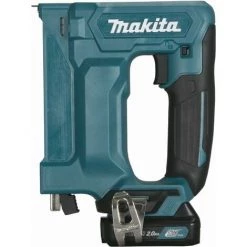 Agrafeuse 12 V CXT Li-Ion 2 Ah 7 / 10 Mm MAKITA - 2 Batteries, Chargeur, Coffret - ST113DSAJ