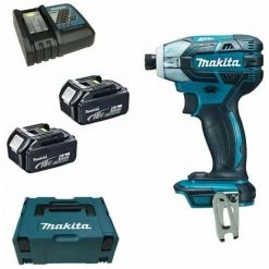 Makita DTS141RTJ Visseuse Oléopneumatique 18V Li-Ion (2x Batterie 5.0Ah) Dans MAKPAC - Moteur Sans Charbon