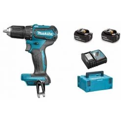 Makita DDF483RTJ - Perceuse Visseuse Li-Ion 18V (2x Batterie 5.0Ah) Dans MAKPAC - Moteur Brushless - 40Nm