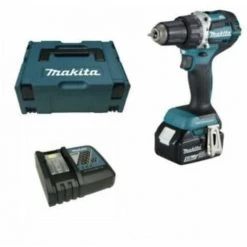 Makita DDF483Y1J - Set Perceuse Visseuse Sans Fil - Li-ion 18V (1x 1,5Ah) - Brushless - 40 Nm - Machine Seule