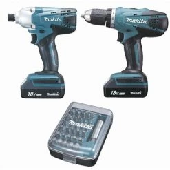 Ensemble De 2 Machines Empreinte Spéciale Visseuse TD127DZ + Perceuse DF457DZ MAKITA - DK18354X1