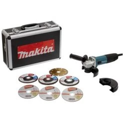 Meuleuse MAKITA Ø125 Mm 720W + 7 Disques, Coffret - GA5030RSP6
