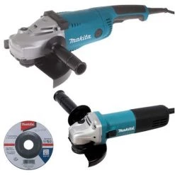 Ensemble De 2 Machines MAKITA - Meuleuse Ø 125 Mm 840 W + Meuleuse Ø 230 Mm 2200 W - En Coffret - DK0053G