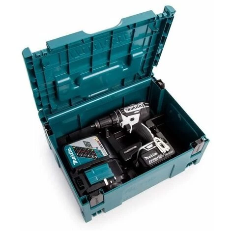 MAKITA Perceuse-visseuse A Percussion DHP482RM1J - Livrée Avec 1 Batterie 18 V, Chargeur Rapide Et Coffret Makpac – Image 2