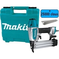 MAKITA AF506 CLOUEUR DE FINITION + 25000 Clous 15/22/30/40/50mm 18GA