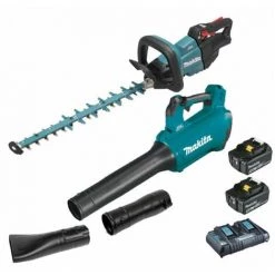 Pack Makita Jardin 18V Spécial Haies: Taille-haie 50cm DUH502 + Souffleur DUB184 + 2 Batteries 5Ah Avec Démonstration Vidéo