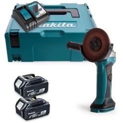 Meuleuse Angulaire 18V LXT Ø115 Mm (2x3,0 Ah) En MAKPAC - MAKITA DGA452RFJ