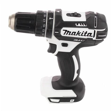 Makita DHP 482 STK W Perceuse-Visseuse à Percussion Sans Fil 18V 62Nm + 1x Batterie 5,0Ah + Chargeur + 100x Pièces Ensemble Foret + Coffret De Transport