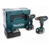 Makita DLX2131TJ - Pack 2 Outils Sans-fil - 18V Li-ion -Perceuse Visseuse à Percussion (DHP482) & Visseuse à Percussion (DTD152) - 2 Batteries 5,0 Ah - MAKPAC