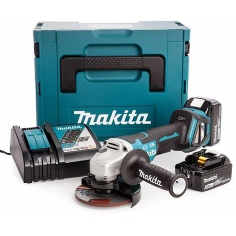 Meuleuse D'angle 18V LXT Ø125 Mm (2x5,0 Ah) En MAKPAC - MAKITA DGA517RTJ
