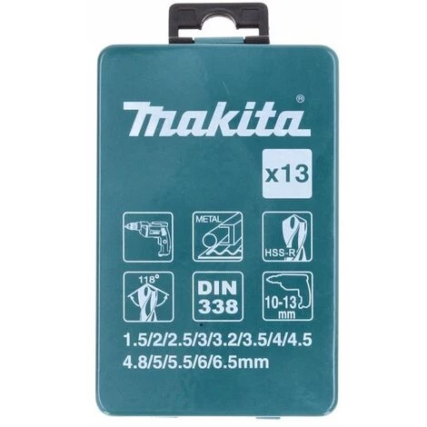 Makita D-54075 HSS-R Mèches Perceuse Métal Set - 13 Pièces. DIN 338 118° – Image 3