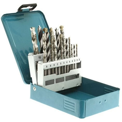 Pack Perceuse Visseuse Percussion Makita 18V 62Nm DHP482 + 2 Batt 3 Ah + 30 Embouts De Vissage + 18 Forets + Sac – Image 4