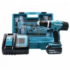 Perceuse à Percussion 18V LXT (1x3,0 Ah) Avec 101 Accessoires - MAKITA DHP453FX12