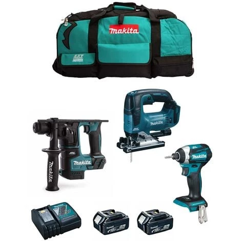 MAKITA Kit MK303 (DHR171 DTD154 DJV182 2 X 5,0 Ah DC18RC LXT600)