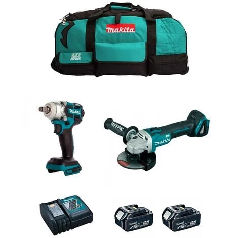 MAKITA Kit MK212 (DTW285 DGA504 2 X 5,0 Ah DC18RC LXT600)