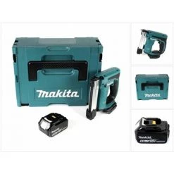 Makita DST 221 G1J 18 V Li-ion Agrafeuse Sans Fil + 1x Batterie Li-Ion BL1860 B 6,0 Ah + Coffret De Transport - Sans Chargeur