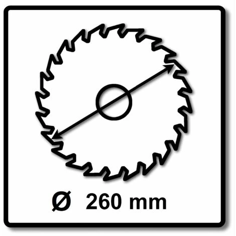 Makita CMSXF26080G SPECIALIZED EFFICUT Lame De Scie 260 X 30 X 1,65 Mm ( B-67290 ) - 80 Dents Pour Bois – Image 3