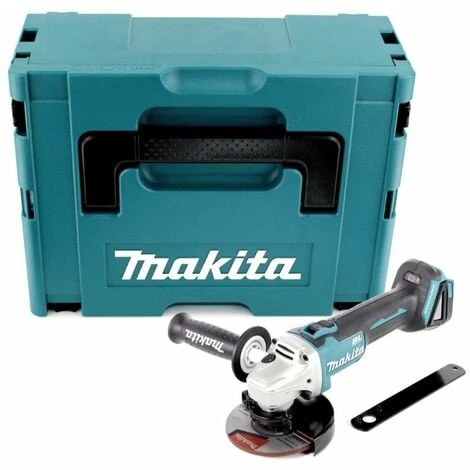 Makita DGA 506 ZJ Meuleuse D'angle Sans Fil 18 V 125 Mm Brushless + Coffret Makpac - Sans Batterie, Sans Chargeur