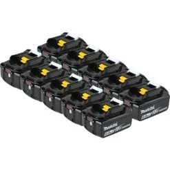 10 BATTERIES ORIGINALES MAKITA BL1860B LI-ION 18V 6Ah LXT Témoin De Charge