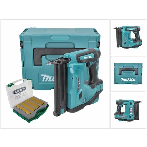 Makita DBN 500 ZJ Cloueur Pneumatique Sans Fil 15-50 Mm 90° 18 V + Clous Pour Cloueurs J-Box 8000 Pièces + Coffret MakPac - Sans Batterie Sans Chargeur – Image 3