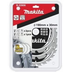 Makita Kit De Lames De Scie 190x30x12Z &amp 24Z B-33906