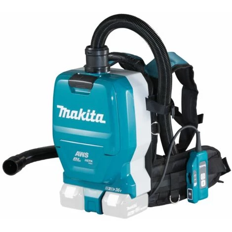 Makita 2x Batteries 18V Aspirateur Dos Sans Fil Avec Bluetooth DVC265ZXU / Sans Batterie Ni Chargeur