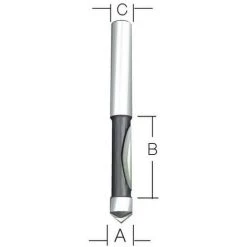 MAKITA D-10481 - Cutter Pour Panneaux Roulement étrier (c) 8 Mm (a) 12.7mm (b) 2540 Mm