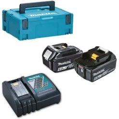 Pack Énergie MAKITA 18 V 6 Ah Li-Ion 2 Batteries BL1860B + 1 Chargeur + Coffret MAKPAC - 198116-4