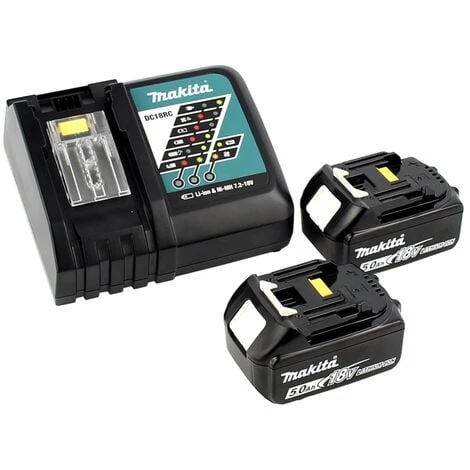 Makita DGD 800 RTJ Meuleuse Droite Sans Fil 18V + 2x Batteries 5.0Ah + Chargeur +Coffret Makpac – Image 3