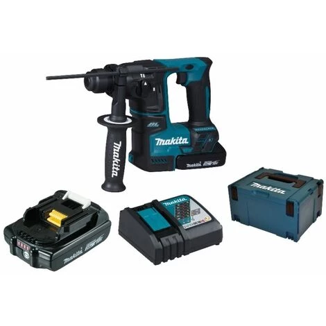 Makita Perceuse Percussion Sans Fil 18V SDS-Plus DHR171RAJ Avec 2x Batteries 2.0Ah / Chargeur Et Makpac Taille 3