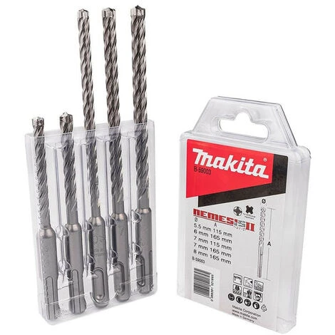 Coffret De 5 Forets Carbure 5.5 à 8 Mm - MAKITA B-59003 – Image 3