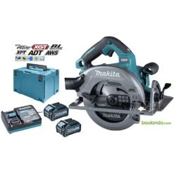 Makita Scie Circulaire 40 V Max Li-Ion XGT Ø 190 Mm HS003GM201 AWS 2x4,0Ah + DC40RA + Makpac