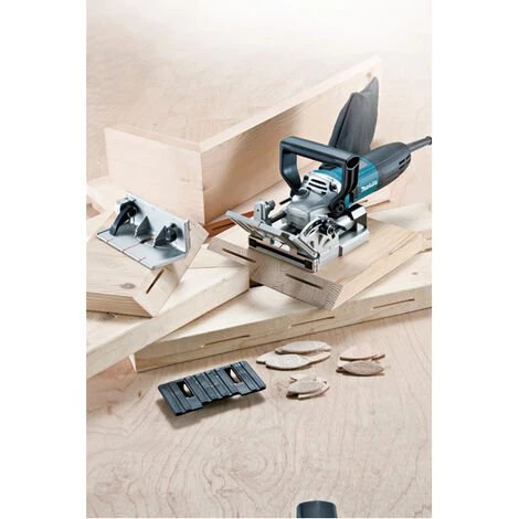 Makita - Lamelleuse Ø 100 Mm Coupe 20 Mm 701 W Avec Coffret - PJ7000J - – Image 2