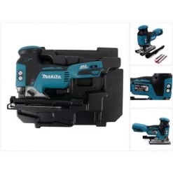 Makita DJV 181 ZE Scie Sauteuse Pendulaire 18V Brushless + Insert Pour Makpac - Sans Batterie, Sans Chargeur