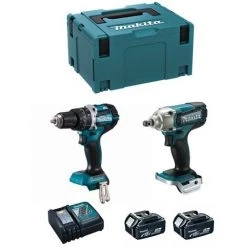 MAKITA Kit MK220RTJ (DHP484 DTW190 2 X 5,0 Ah DC18RC MAKPAC 3)