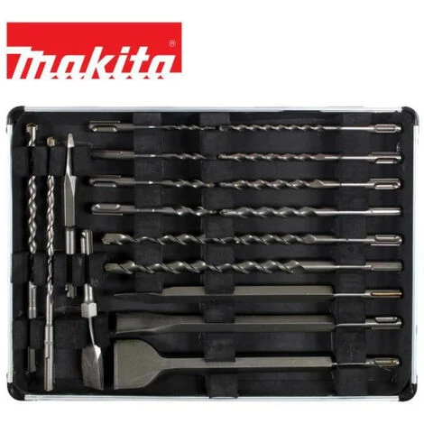 MAKITA PERFORATEUR BURINEUR 17 Pieces Burins Et Forets SDS PlusPACK. – Image 2