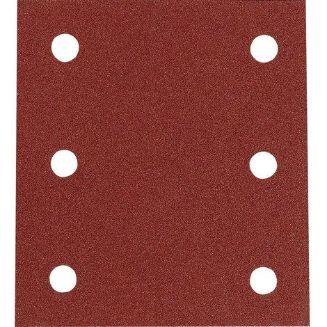 Makita P-33093 Papier Abrasif Pour Ponceuse Vibrante Avec Bande Auto-agrippante Grain Num 60 (L X L) 102 Mm X 115 Mm 10