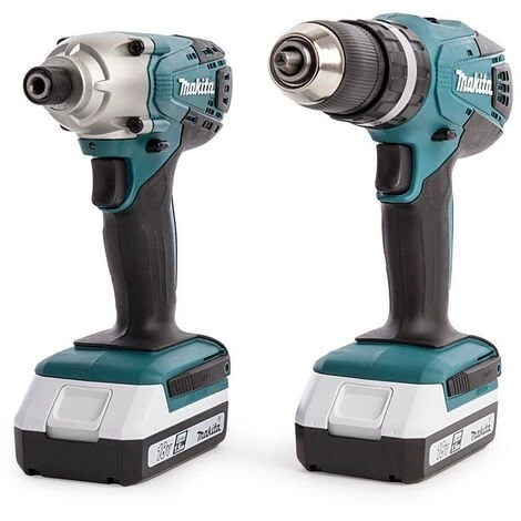 Combopack Perceuse Visseuse à Percussion (HP457D) Et Visseuse à Choc (TD127D) (2x1,3Ah) Dans Coffret - MAKITA DK18015X1 – Image 2