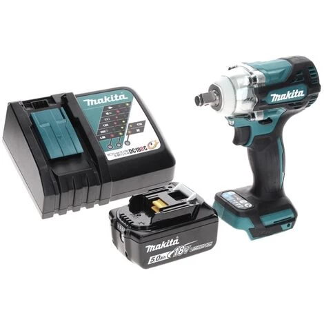 Makita DTW 300 RT1 Visseuse à Chocs Sans Fil 18 V 330 Nm 1/2" Brushless + 1x Batterie 5,0 Ah + Chargeur – Image 4